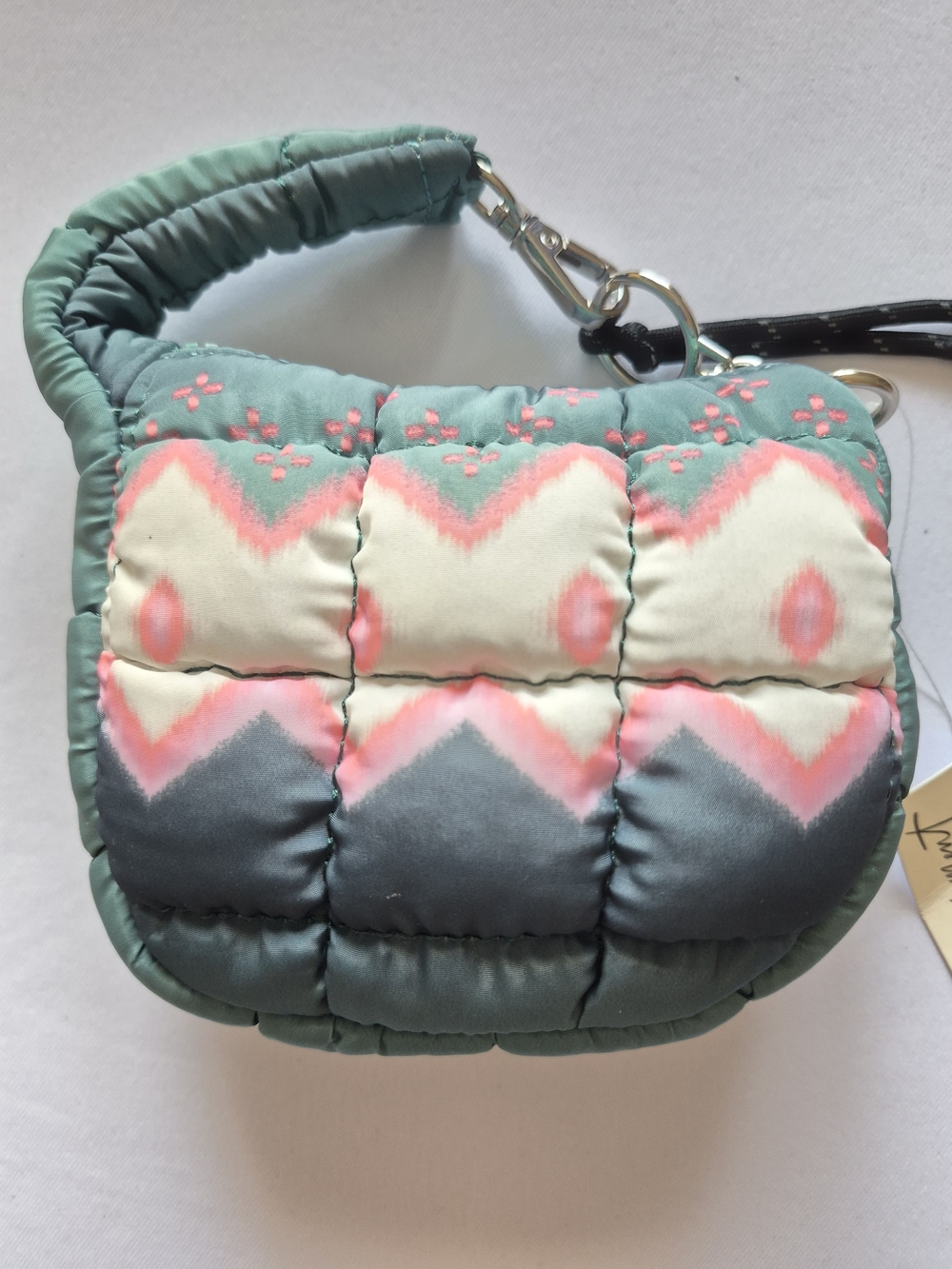 Free People Movement Quilted Geometric Mini Wristlet Bag - Picture 2 of 11